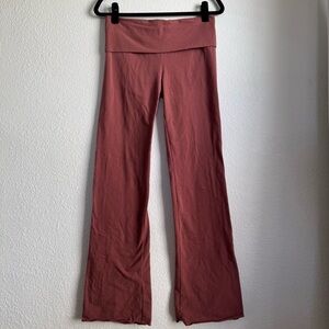 SKIMS Cotton Jersey Foldover Pants – Redwood (L) NWOT